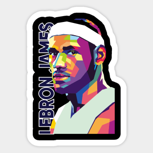 Lebron James pop art Sticker